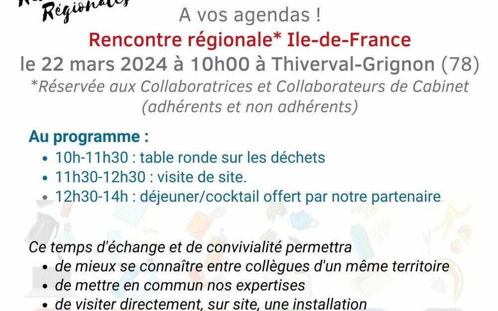 Rencontre régionale Ile-de-France