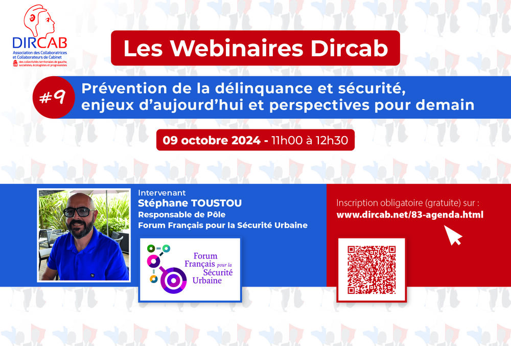 Webinaire "Prévention de la délinquance et sécurité, enjeux d'aujourd'hui et perspectives pour demain"